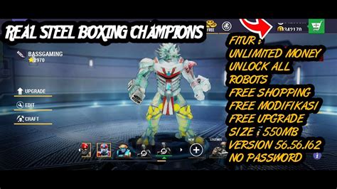 real steel boxing champions apk|real steel mod menu.